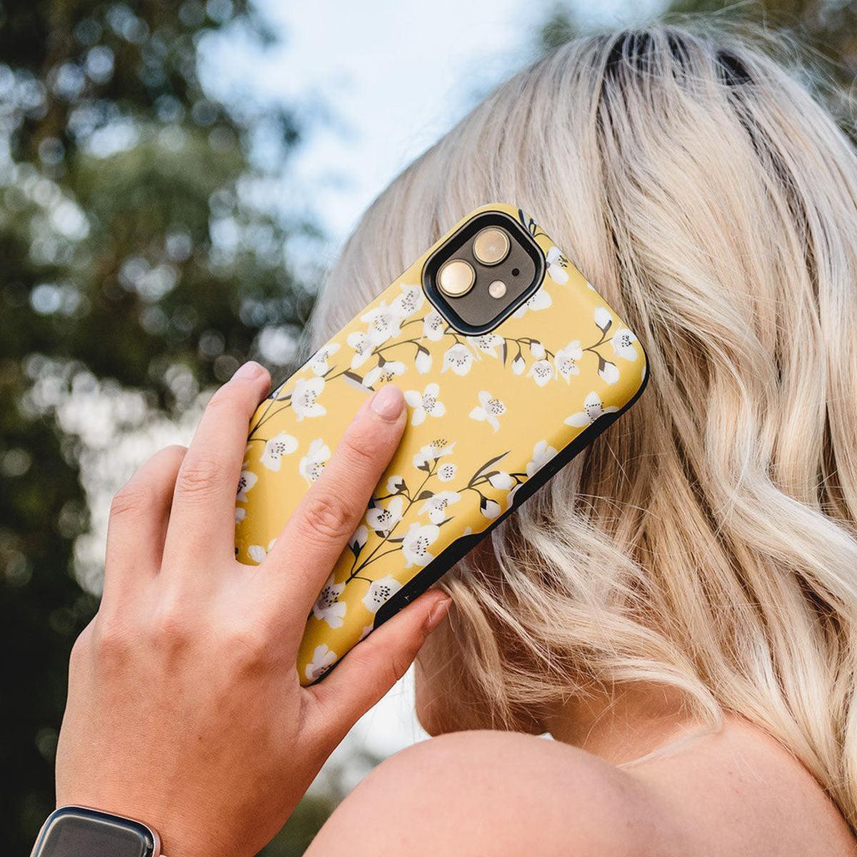 Floral Forest | Yellow Cherry Blossom Floral Case - Image 67